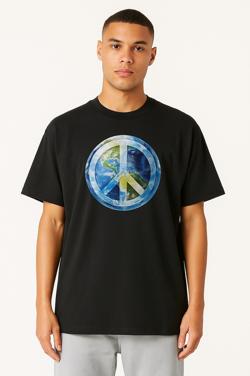 100% Cotton Oversized Fit Printed Tshirt